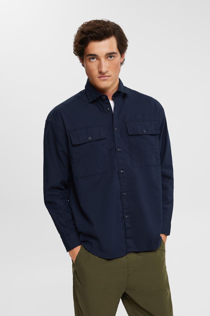T-shirt oversize en coton durable, NAVY, detail image number 0