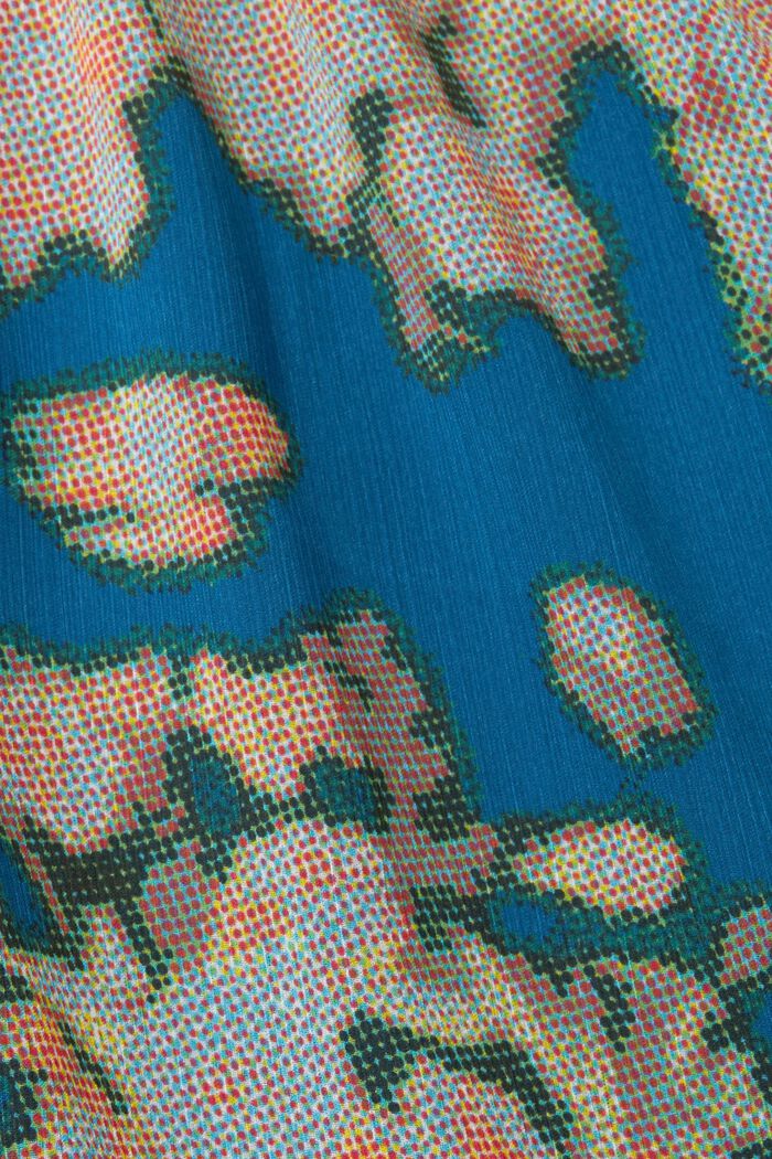 Robe en mousseline à motif, TEAL BLUE, detail image number 1