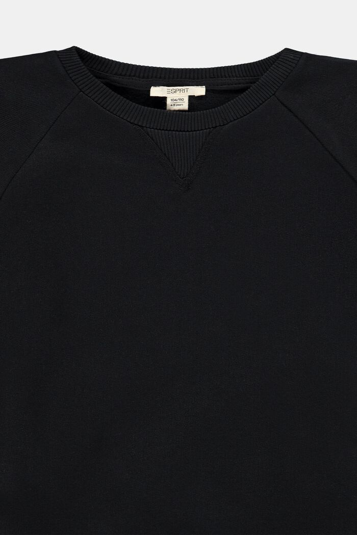 Sweat-shirt en coton, BLACK, detail image number 2