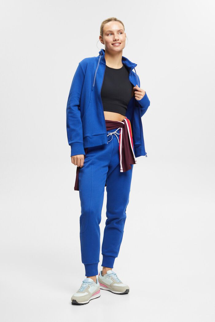 Pantalon de jogging, coton mélangé, BRIGHT BLUE, detail image number 1