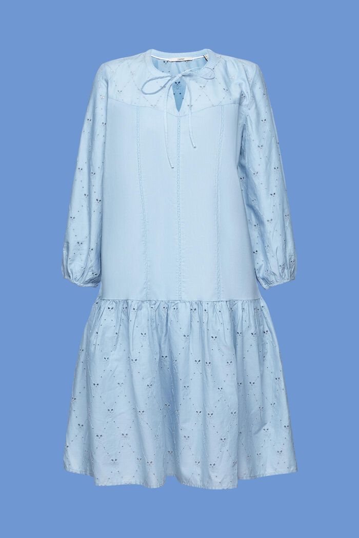 Robe brodée, 100 % coton, LIGHT BLUE LAVENDER, detail image number 5
