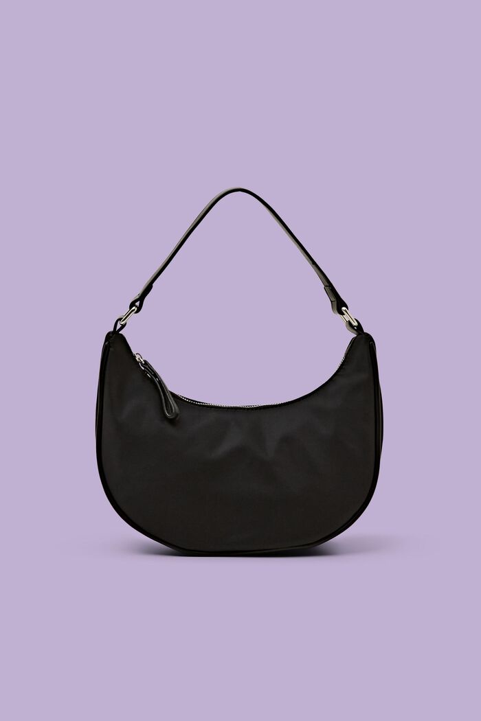 Petit sac bandoulière en forme de croissant, BLACK, detail image number 0