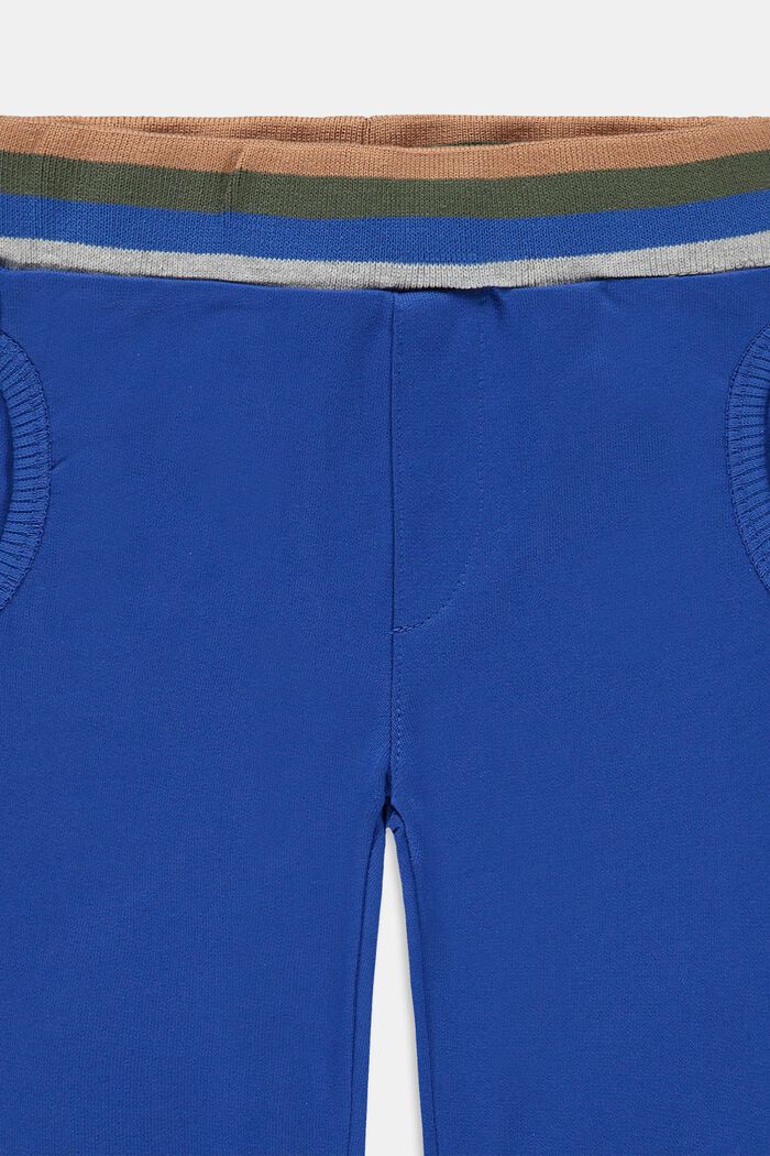 Pantalon molletonné, 100 % coton biologique, BLUE, detail image number 2