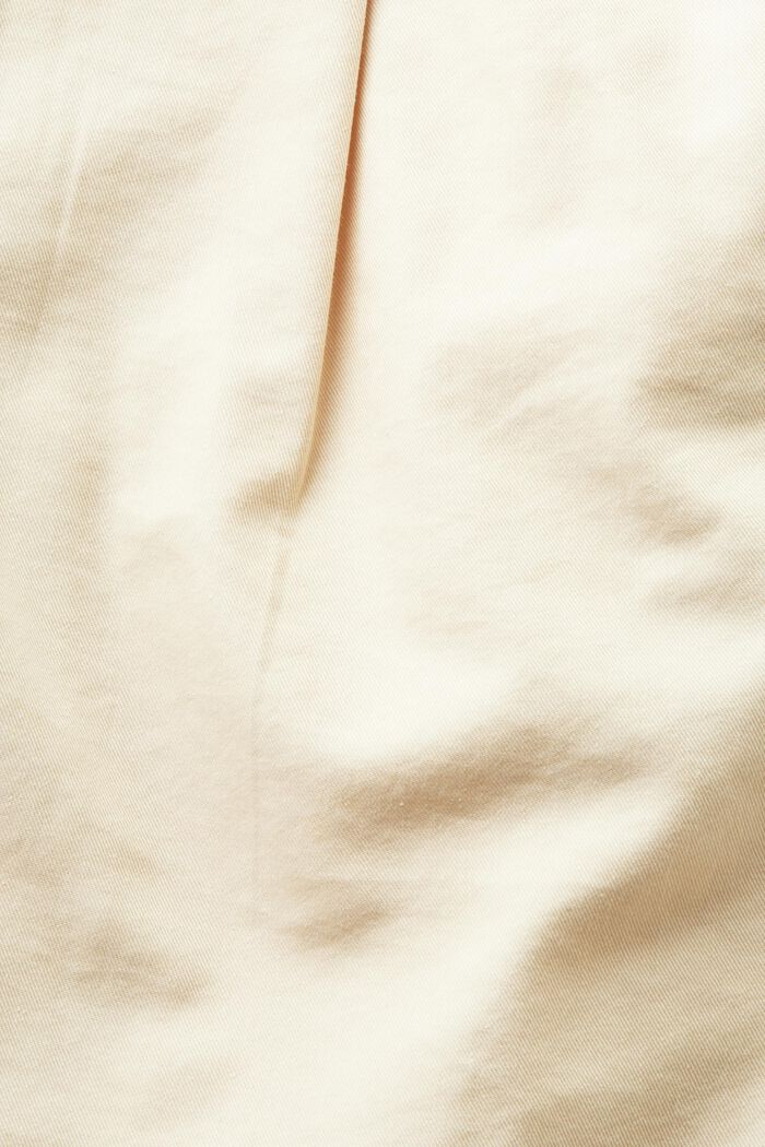 Mini-jupe chino à ceinture, CREAM BEIGE, detail image number 6