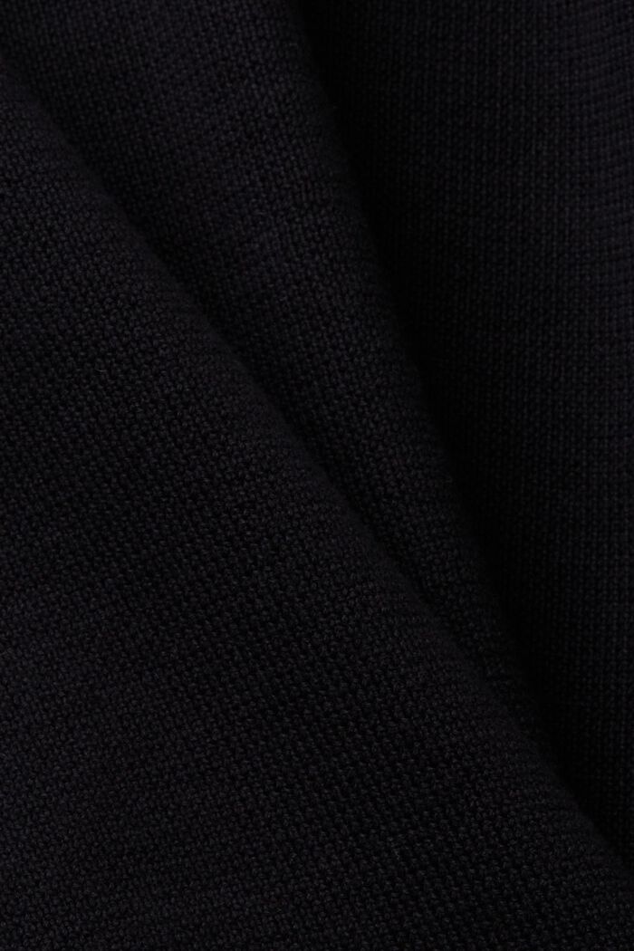 Cardigan zippé, 100 % coton, BLACK, detail image number 5