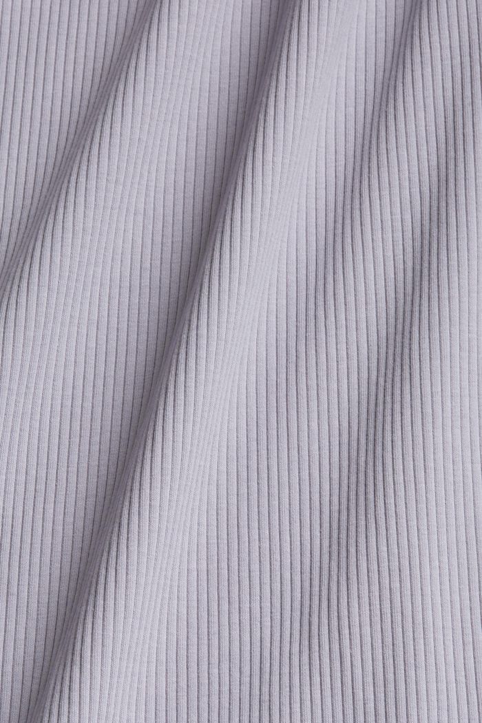 T-shirt de nuit en jersey de coton côtelé, LIGHT BLUE LAVENDER, detail image number 4