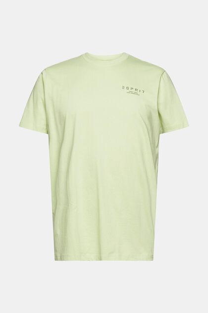 T-shirt en jersey animé d´un logo imprimé, LIGHT GREEN, overview