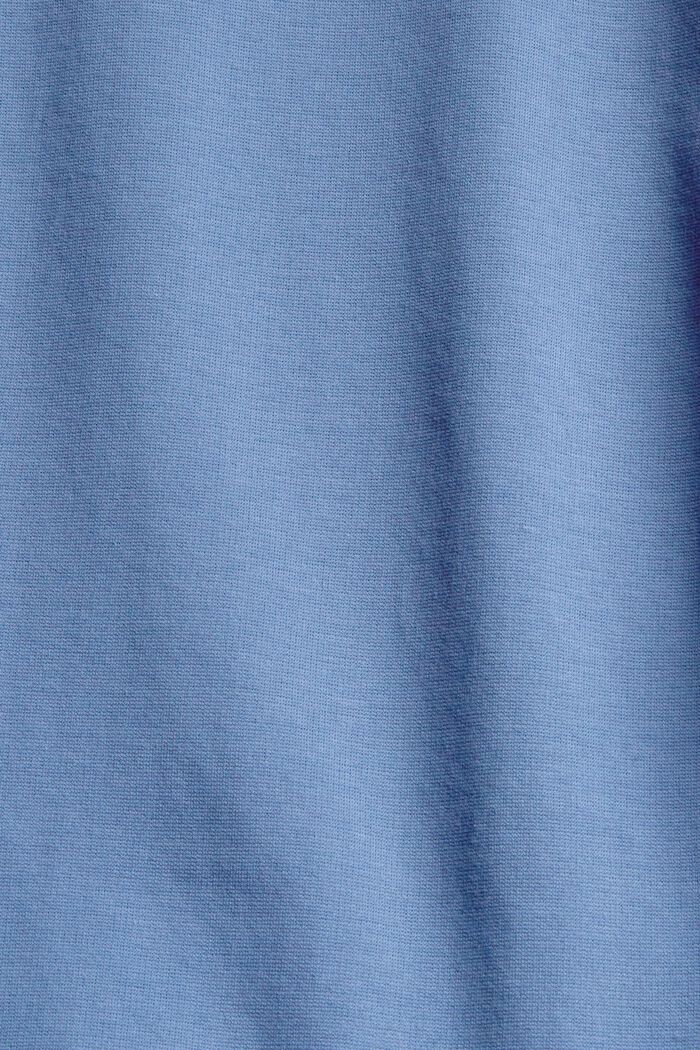 Robe t-shirt évasée, coton biologique mélangé, BLUE LAVENDER, detail image number 4