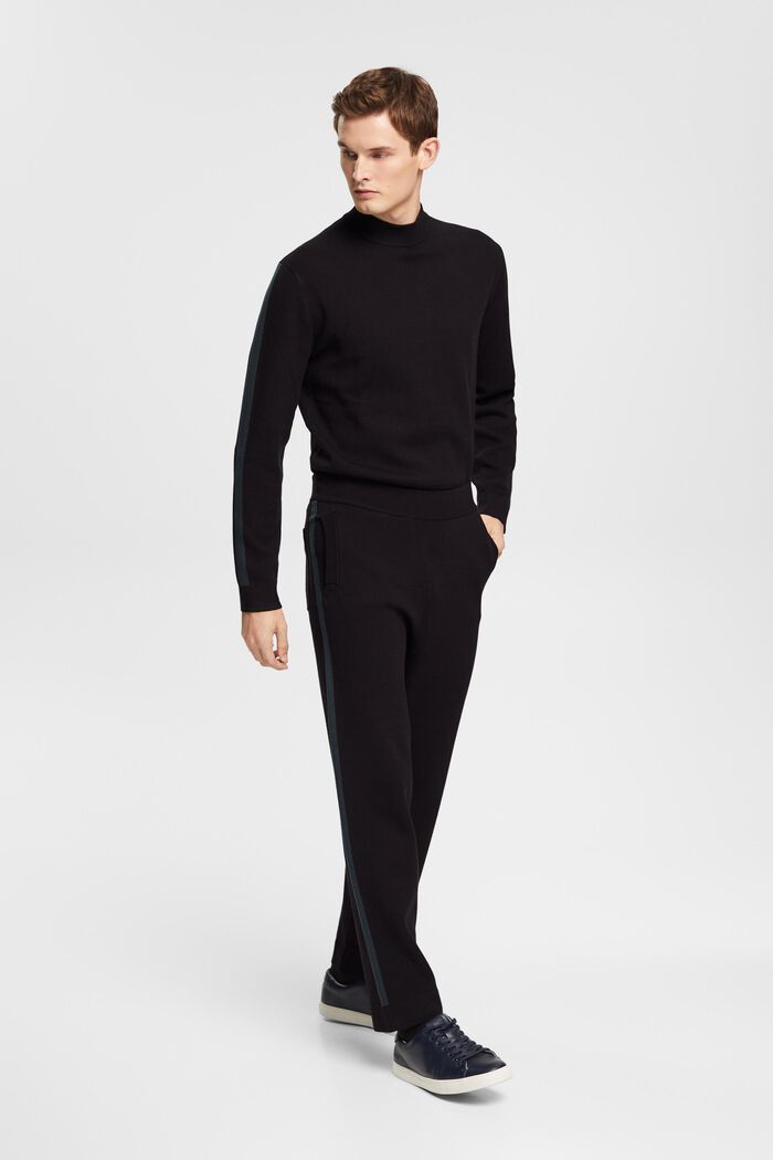Pantalon de jogging tricoté, LENZING™ ECOVERO™, BLACK, detail image number 1