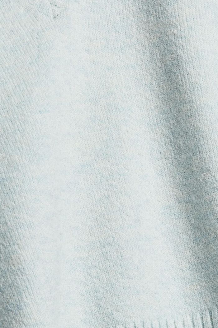 À teneur en laine : le pull-over carré, PASTEL BLUE, detail image number 4