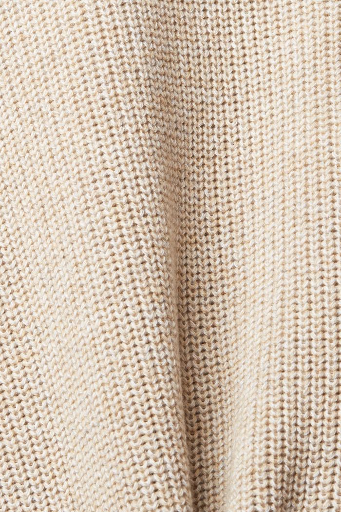 Cardigan chiné, 100 % coton, BEIGE, detail image number 4