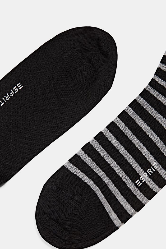 Lot de 2 paires de chaussettes en maille épaisse, BLACK, detail image number 2