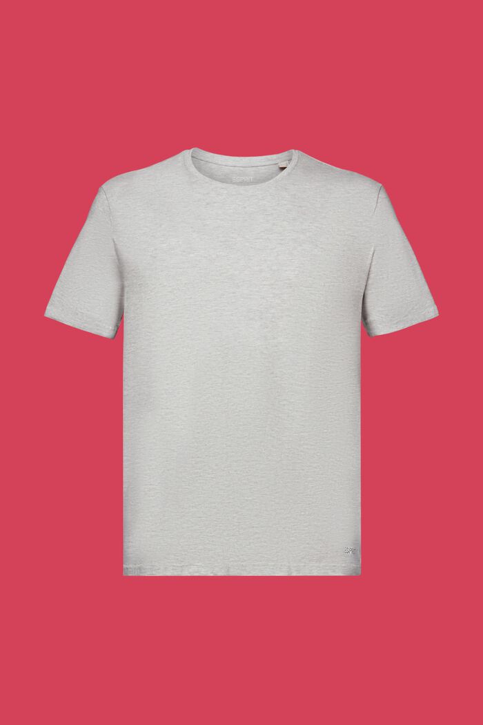 T-shirt en jersey à imprimé au dos, LIGHT GREY, detail image number 6