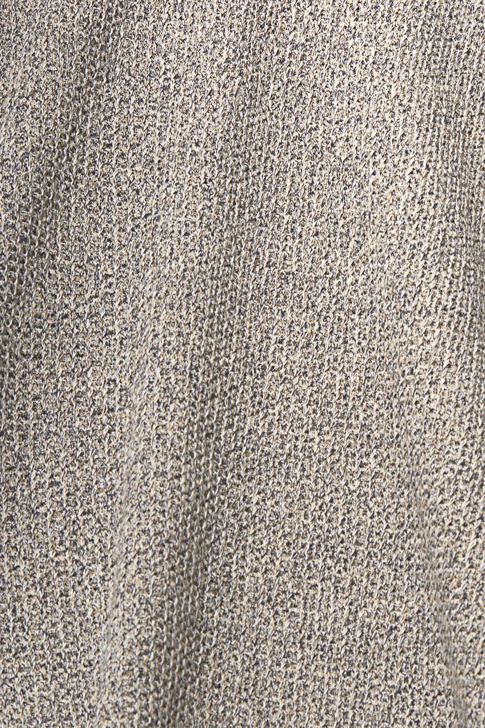 Pull ras-du-cou en fil mouliné, 100 % coton, CAMEL, detail image number 5