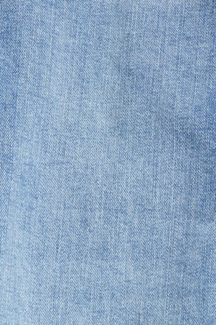 Jean à double bouton, coton biologique, BLUE LIGHT WASHED, detail image number 4