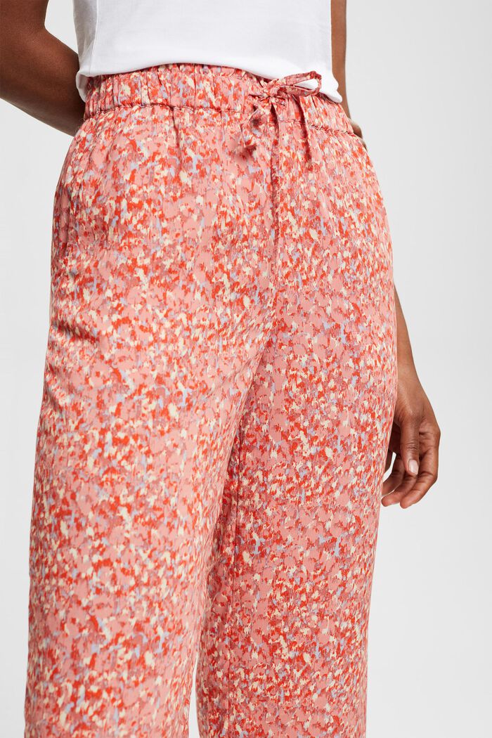 Pantalon de pyjama imprimé, LENZING™ ECOVERO™, TERRACOTTA, detail image number 2