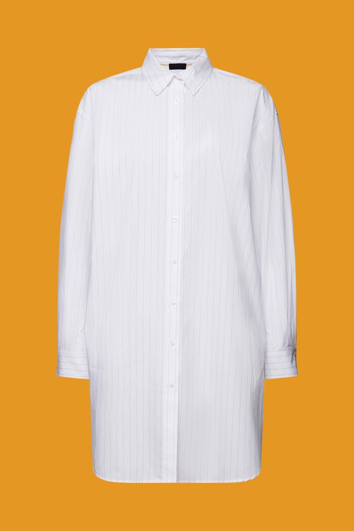 Robe-chemise à rayures tennis, 100 % coton, WHITE, detail image number 7
