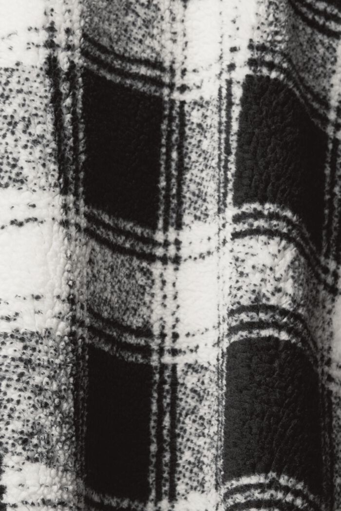 Surchemise en borgana à carreaux, BLACK, detail image number 4