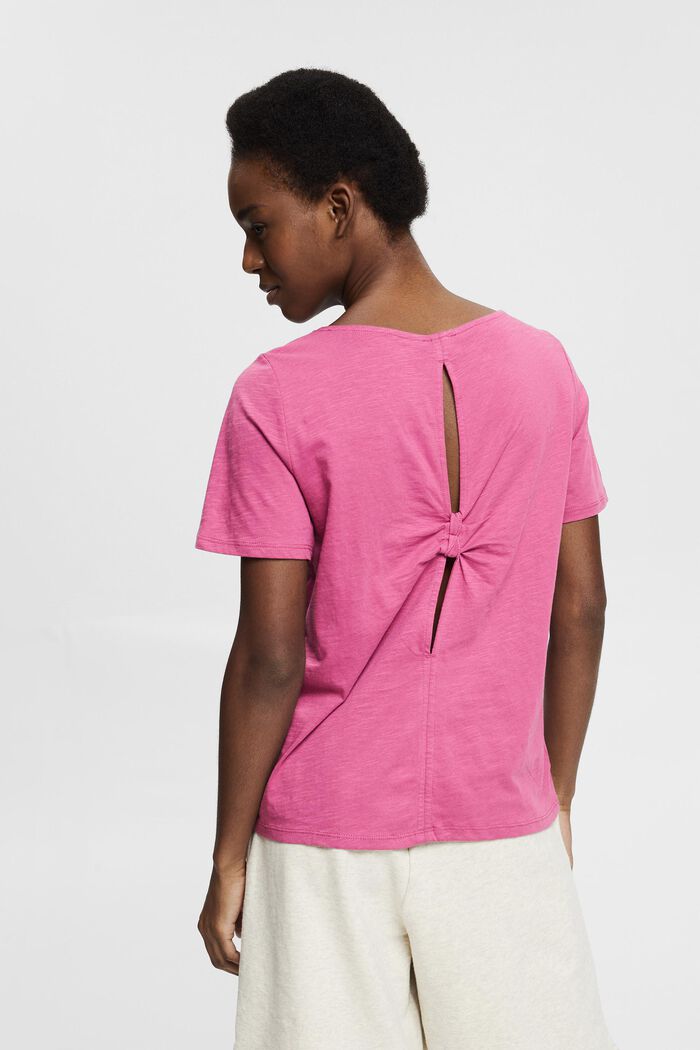 T-shirt orné d´un nœud décoratif au dos, VIOLET, detail image number 3