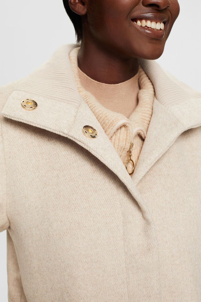 Manteau à teneur en laine, ICE, detail image number 2
