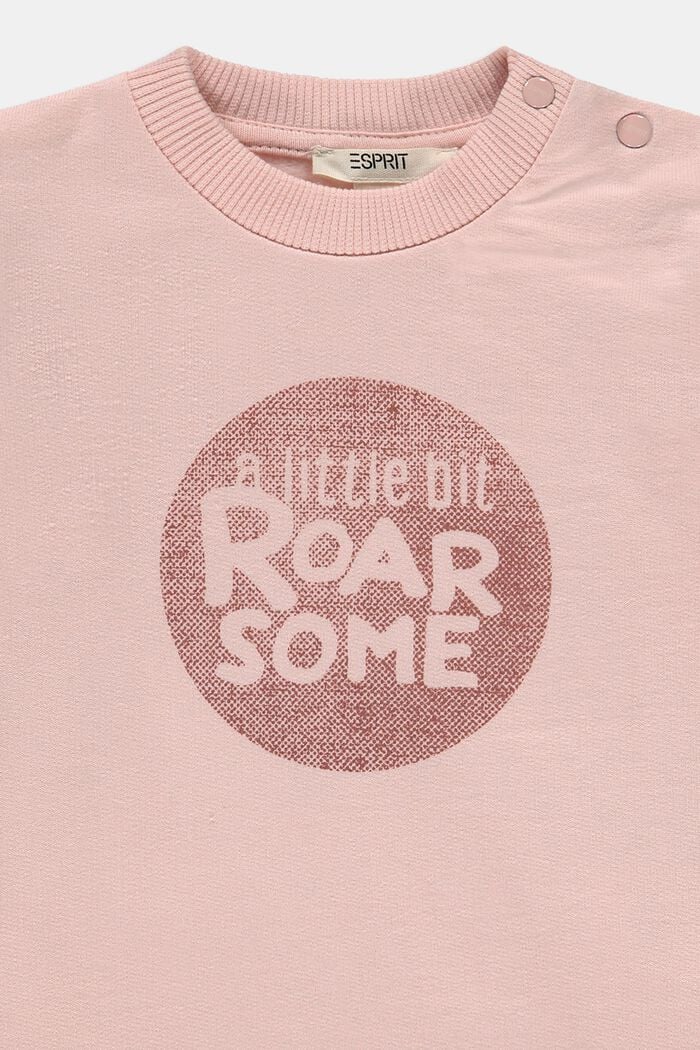 Sweat-shirt à imprimé, coton biologique, PASTEL PINK, detail image number 2