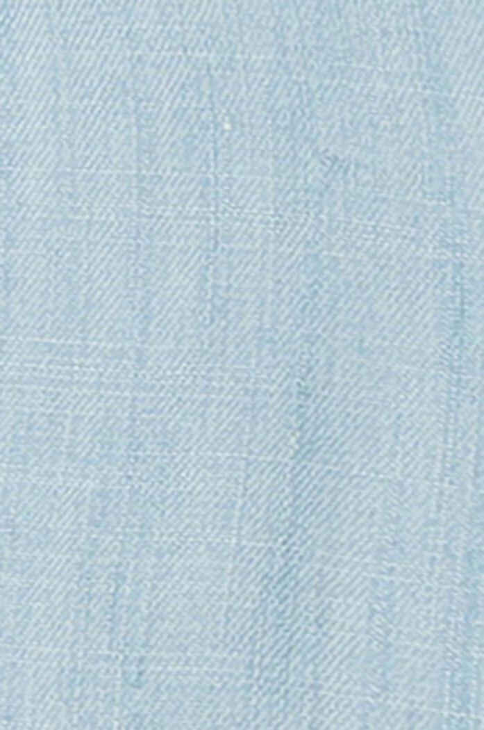 Mini robe-chemise munie d’une ceinture à nouer, LIGHT WASHED, detail image number 5
