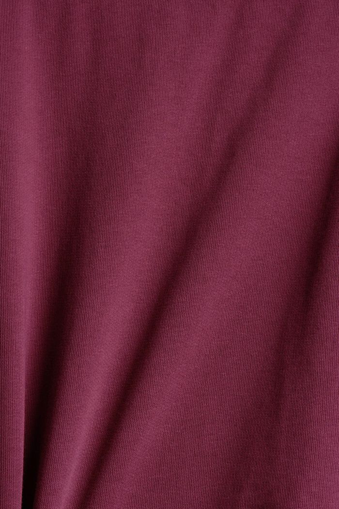 Mini-jupe en molleton au look cargo, BORDEAUX RED, detail image number 4