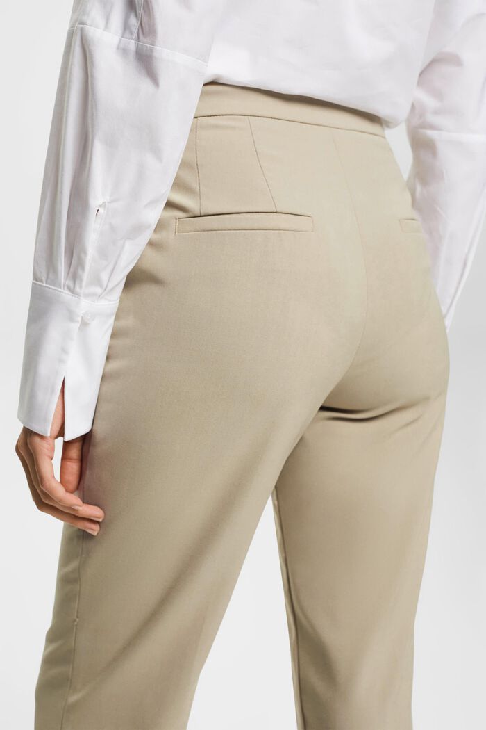 Pantalon business de coupe raccourcie, DUSTY GREEN, detail image number 4