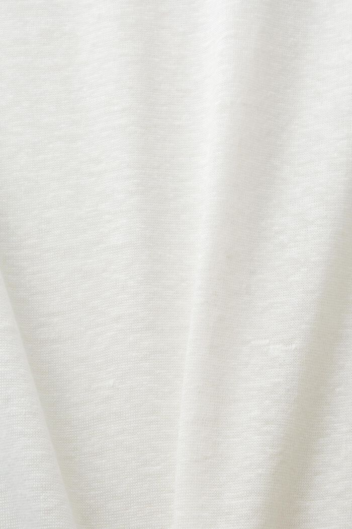 T-shirt en lin, OFF WHITE, detail image number 5