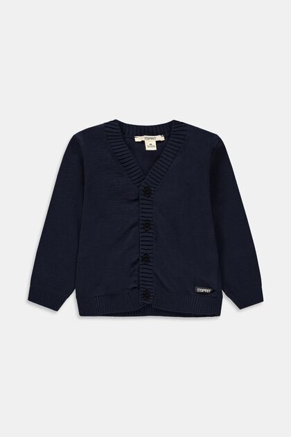 Sweaters cardigan, NAVY, overview
