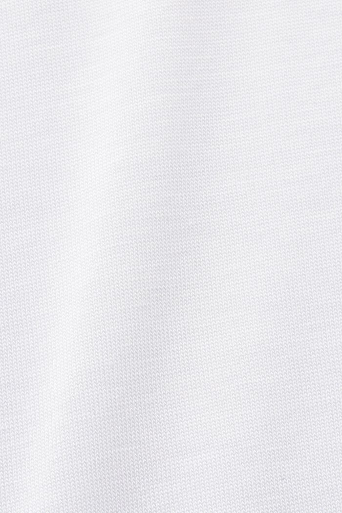 T-shirt à encolure en V, TENCEL™, WHITE, detail image number 5