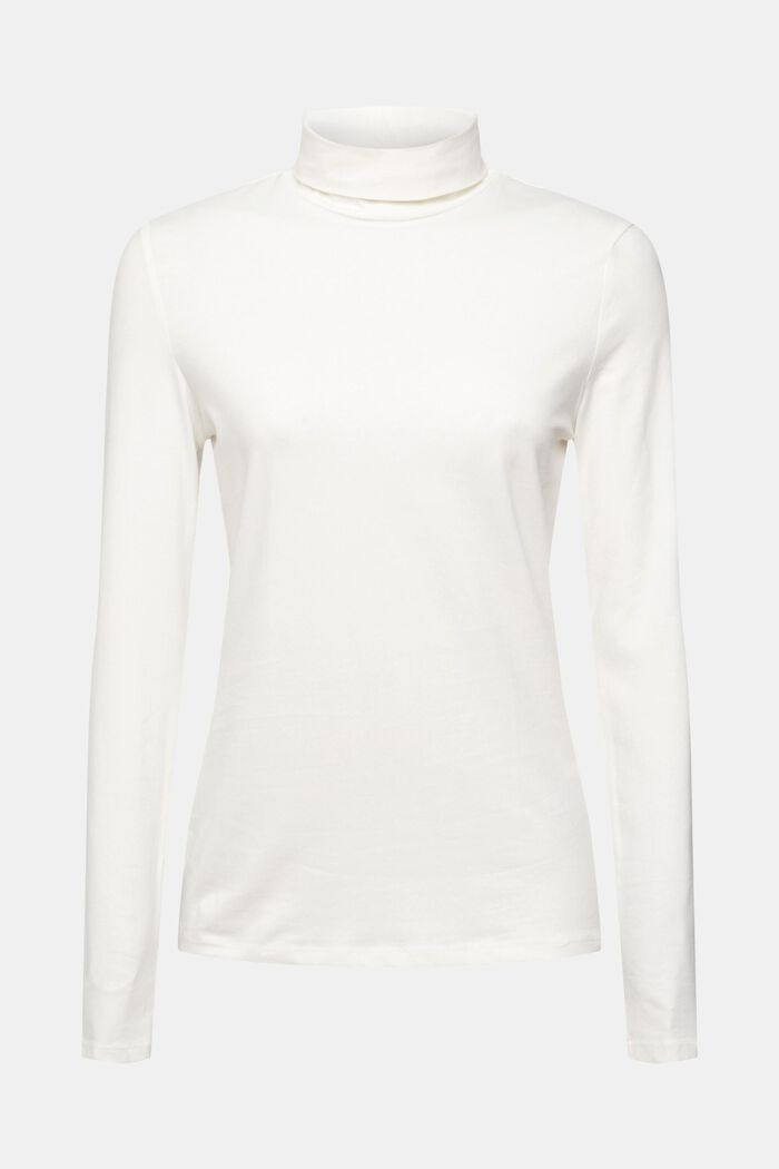 T-shirt à manches longues à col cheminée, OFF WHITE, detail image number 2