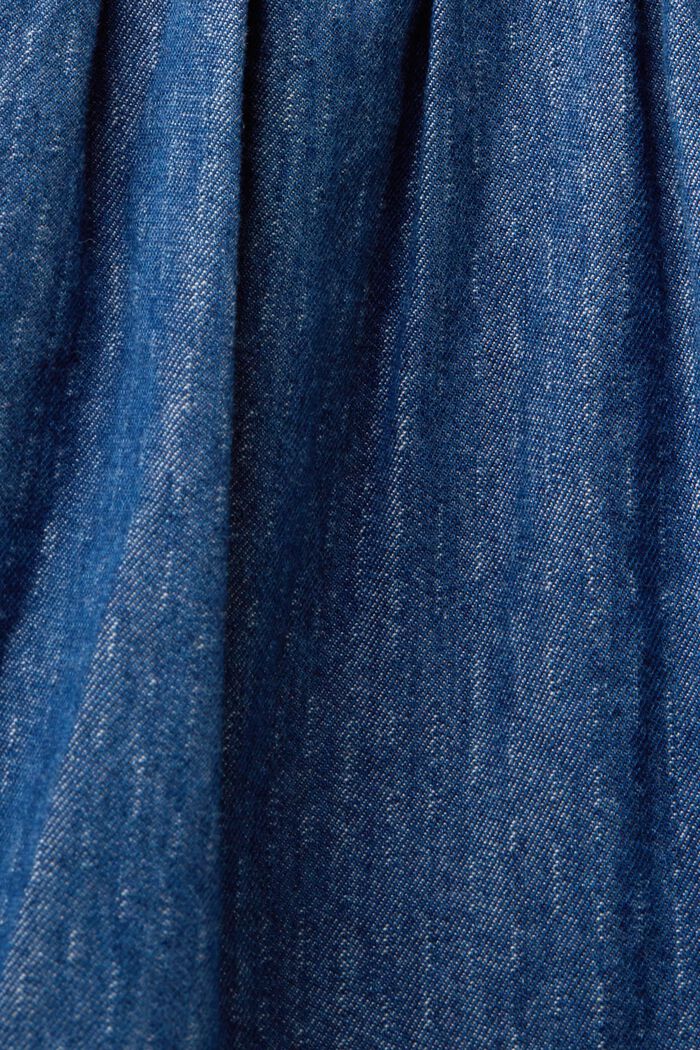 Robe en jean légère, 100 % coton, BLUE MEDIUM WASHED, detail image number 5