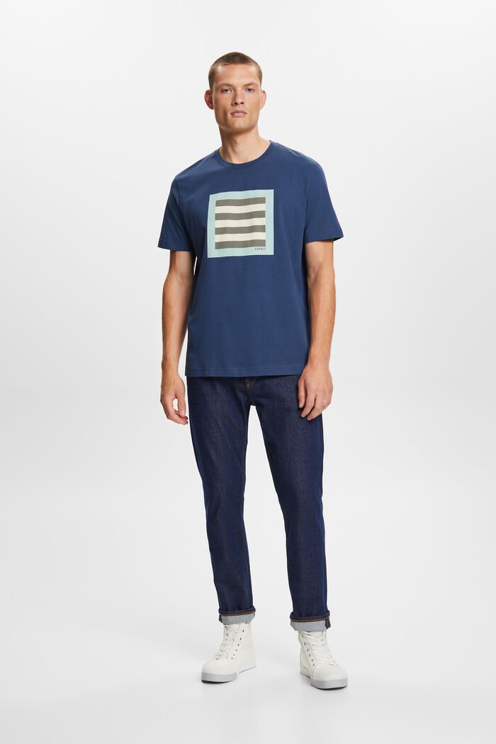 T-shirt graphique en jersey de coton, GREY BLUE, detail image number 1