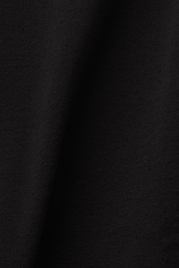 Jupe longueur midi en lin mélangé, BLACK, detail image number 6