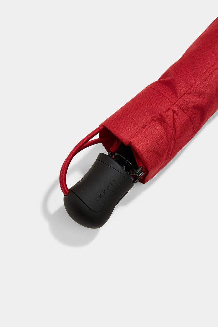 Parapluie de poche rouge à forme élancée Easymatic, FLAG RED, detail image number 1