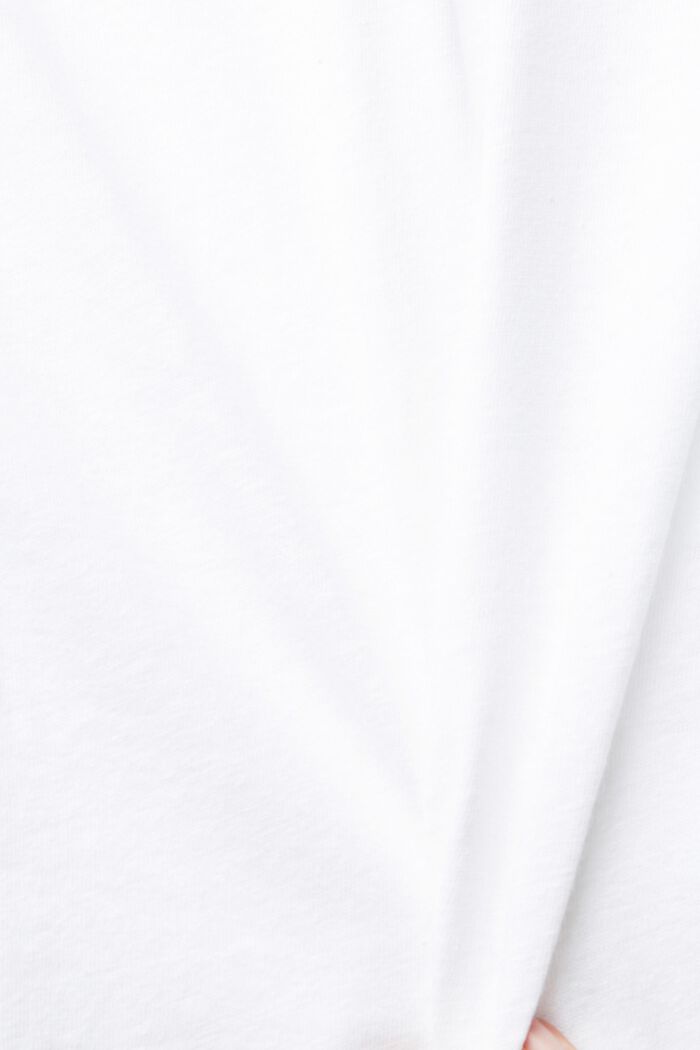 À teneur en lin : le t-shirt à emmanchures basses, WHITE, detail image number 4
