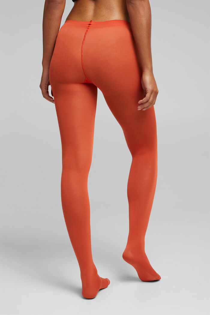 Collants opaques, TANGERINE, detail image number 1