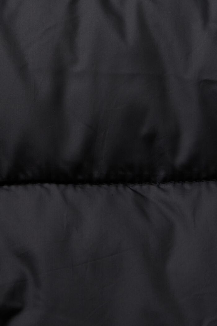 Recyclé : le manteau matelassé à capuche, BLACK, detail image number 5