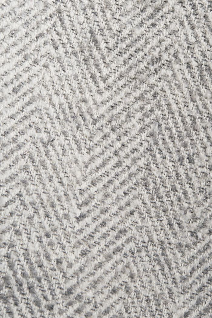 À teneur en laine recyclée : le manteau à chevrons, LIGHT GREY, detail image number 4