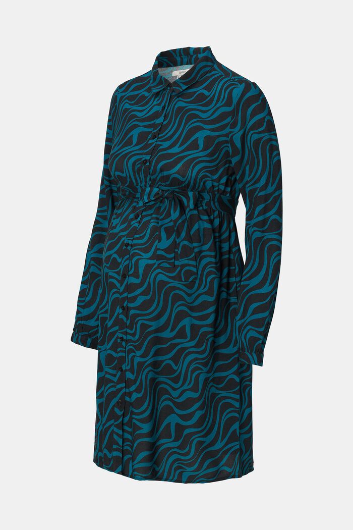 Robe-chemise à motif, BLUE CORAL, overview
