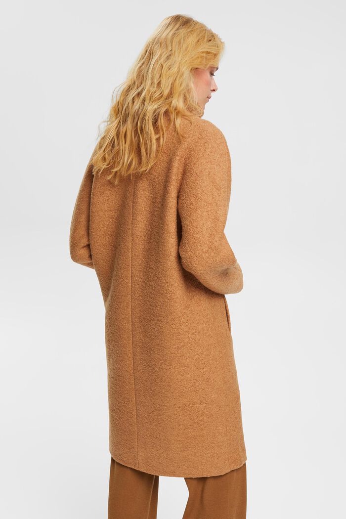 Manteau à teneur en laine, CAMEL, detail image number 3