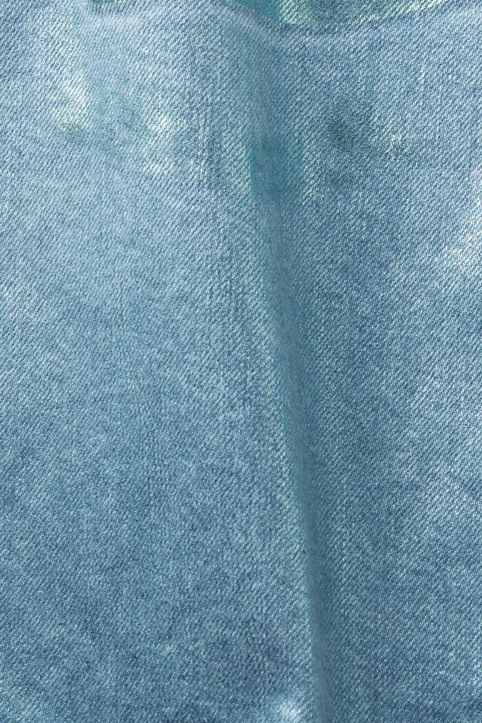 Mini-jupe en jean d’aspect métallique, DENIM/PISTACHIO GREEN, detail image number 6