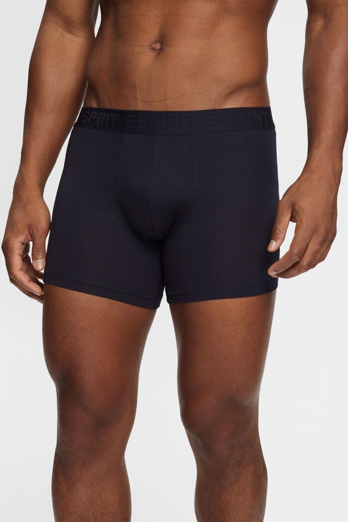 Lot de shorts longs pour Hommes en coton stretch, NAVY, detail image number 1