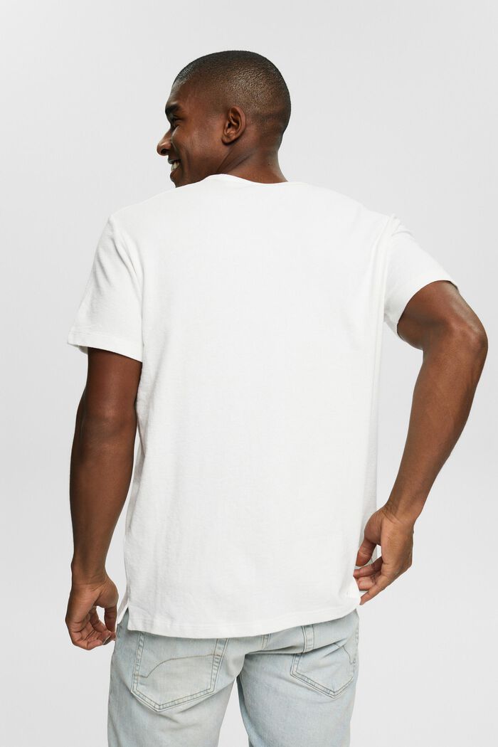 T-shirt en jersey texturé, OFF WHITE, detail image number 3