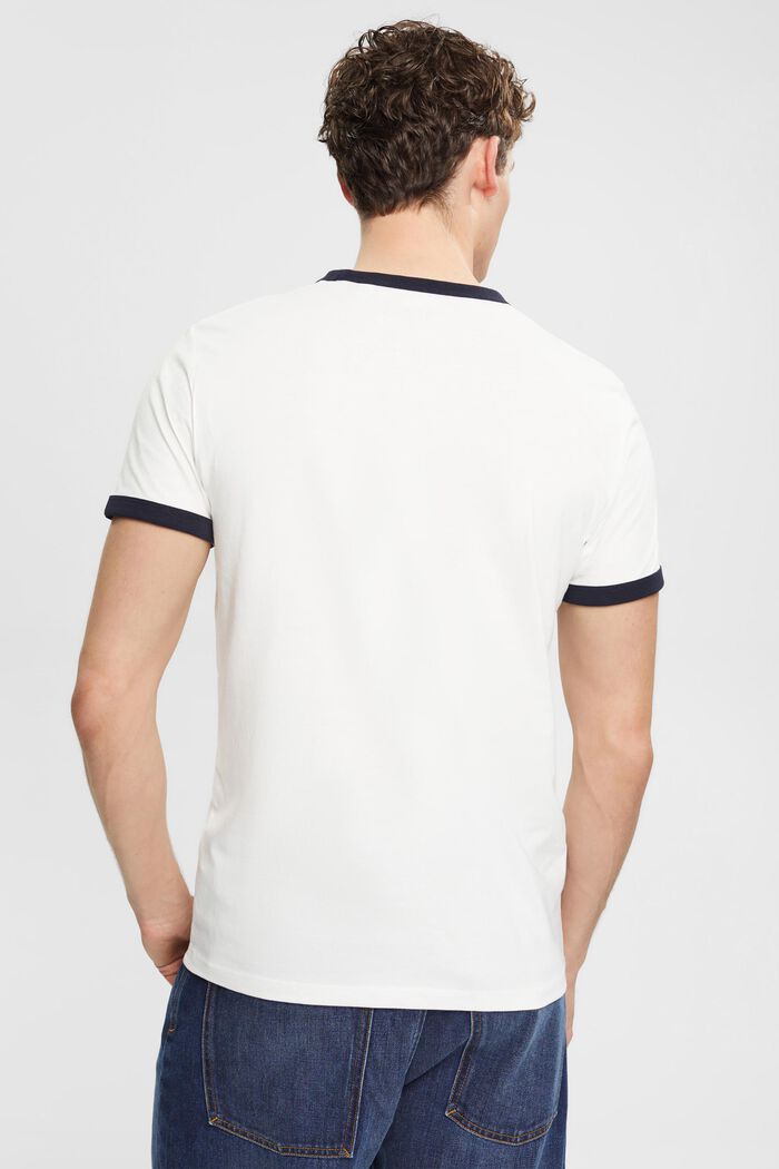 T-shirt en jersey à imprimé logo, OFF WHITE, detail image number 3