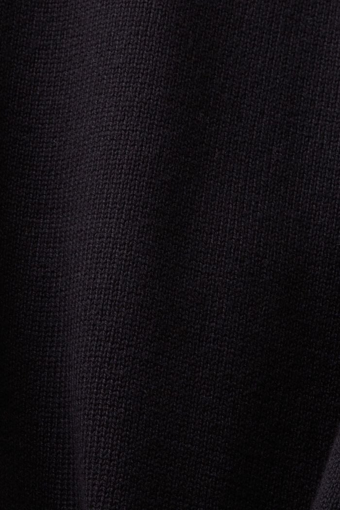 Cardigan zippé en maille, BLACK, detail image number 5