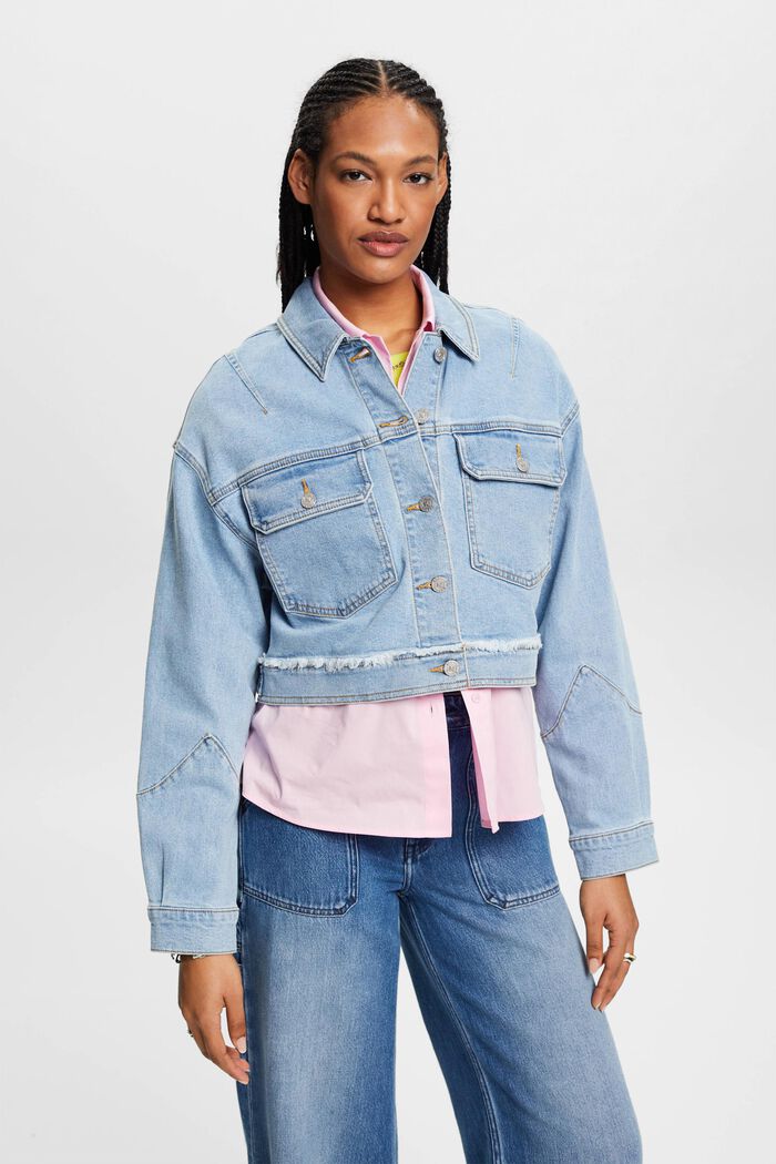 ESPRIT – Veste en jean courte effrangée sur notre boutique en ligne