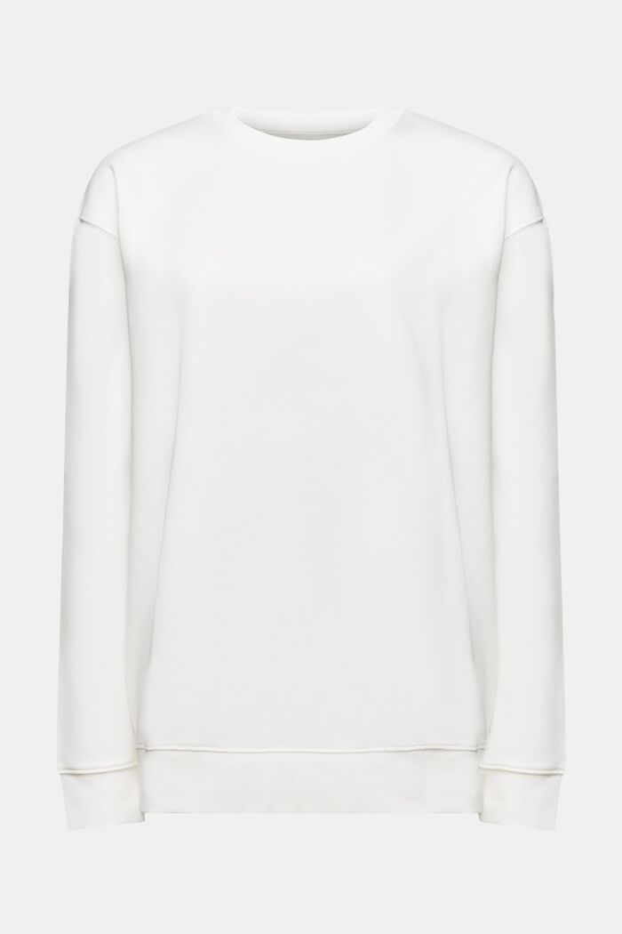 Sweat-shirt en coton mélangé, OFF WHITE, detail image number 6