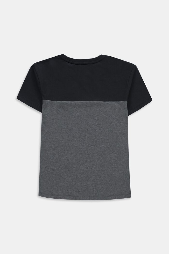 T-shirt bicolore, BLACK, detail image number 2